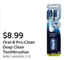 Fareway Oral-B Pro-Clean Deep Clean Toothbrushes offer