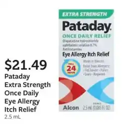 Fareway Pataday Extra Strength Once Daily Eye Allergy Itch Relief offer