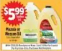 Pioneer Supermarkets Mazola or Wesson Oil offer