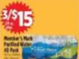 Pioneer Supermarkets Member's Mark Purified Water offer