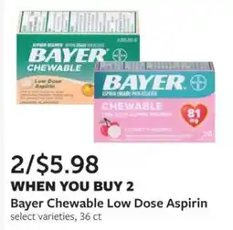 Fareway Bayer Chewable Low Dose Aspirin offer