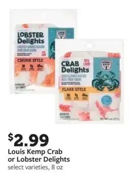 Fareway Louis Kemp Crab or Lobster Delights offer