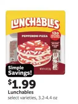 Fareway Lunchables pepperoni pizza offer
