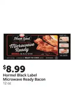 Fareway Hormel black label microwave ready bacon offer