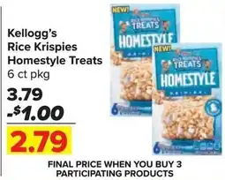 Shop 'n Save Kellogg's rice krispies homestyle treats offer