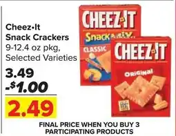 Shop 'n Save Cheez-it Snack Crackers offer