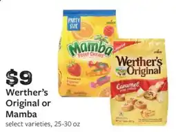 Fareway Werther's Original or Mamba offer
