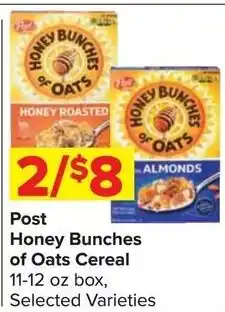 Shop 'n Save Post Honey Bunches of Oats Cereal offer