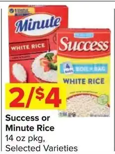 Shop 'n Save Success or Minute Rice offer