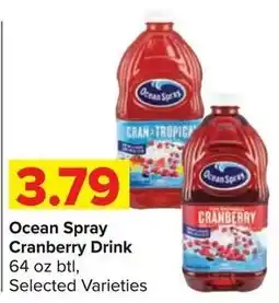 Shop 'n Save Ocean Spray Cranberry Drink offer