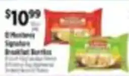 Pioneer Supermarkets D'Monte Signature Breakfast Burritos offer