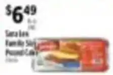 Pioneer Supermarkets Sara Lee Vanilla Slice Pound Cake offer