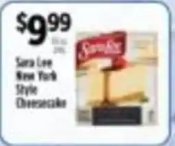 Pioneer Supermarkets Sara Lee New York Style Cheesecake offer