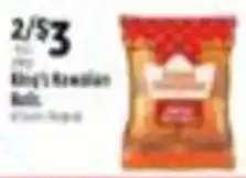 Pioneer Supermarkets King's Hawaiian Rolls offer