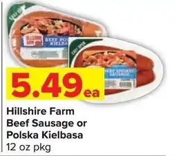 Shop 'n Save Hillshire Farm Beef Sausage or Polska Kielbasa offer