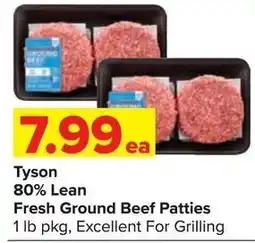 Shop 'n Save Tyson Fresh Ground Beef Patties offer