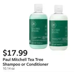 Fareway Paul Mitchell Tea Tree Shampoo or Conditioner offer