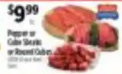 Pioneer Supermarkets Pepper or Cube Steaks or Round Cubes offer