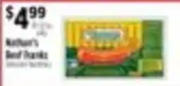 Pioneer Supermarkets Nathan's Beef Franks offer