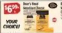Pioneer Supermarkets Burr's Best American Cheese offer