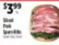 Pioneer Supermarkets Sliced Pork Spare Ribs offer