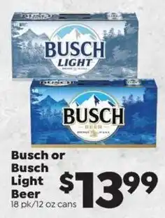 Sentry Busch or Busch Light Beer offer
