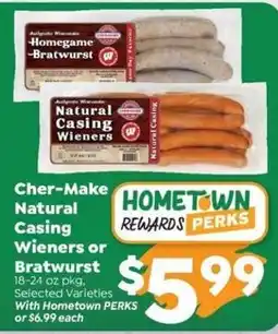 Sentry Cher-Make Natural Casing Wieners or Bratwurst offer