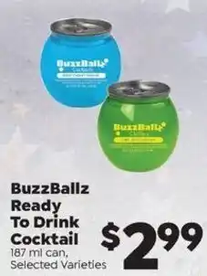 Sentry BuzzBallz Ready To Drink Cocktail offer