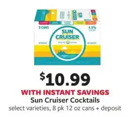 Fareway Sun Cruiser Cocktails offer