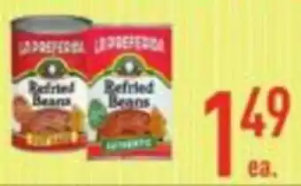 Strack & Van Til La Preferida Refried Beans offer