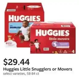 Fareway Huggies Little Snugglers or Movers offer