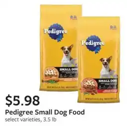 Fareway Pedigree small dog food offer