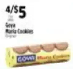 Pioneer Supermarkets Goya Maria Cookies offer