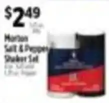 Pioneer Supermarkets Morton Salt & Pepper Shaker Set offer