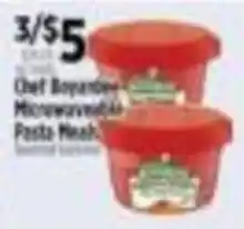 Pioneer Supermarkets Chef Boyardee Microwaveable Pasta Meal offer