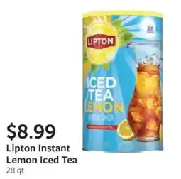 Fareway Lipton instant lemon iced tea offer