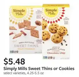 Fareway Simply Mills Sweet Thins or Cookies offer