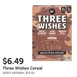 Fareway Three Wishes Cereal offer