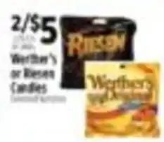 Pioneer Supermarkets Werther's or Riesen Candies offer