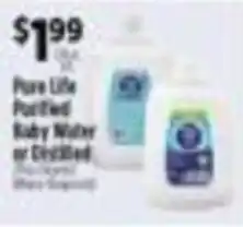 Pioneer Supermarkets Pure Life Purified Baby Water or Distilled offer
