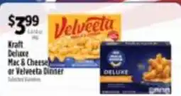 Pioneer Supermarkets Kraft Deluxe Mac & Cheese or Velveeta Dinner offer