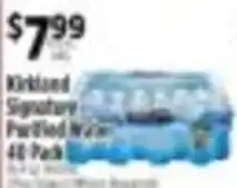 Pioneer Supermarkets Kirkland Signature Purified Water offer