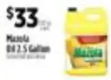 Pioneer Supermarkets Mazola Oil offer