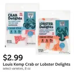 Fareway Louis Kemp Crab or Lobster Delights offer