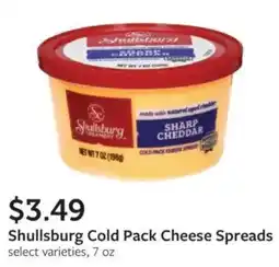 Fareway Shullsburg cold pack cheese spreads offer