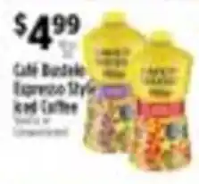Pioneer Supermarkets Cafe Bustelo espresso style iced coffee offer