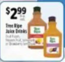 Pioneer Supermarkets Tree Ripe Juice Drinks offer
