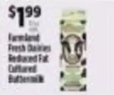 Pioneer Supermarkets Farmland Fresh Dairies Reduced Fat Cultured Buttermilk offer