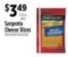 Pioneer Supermarkets Sargento Cheese Slices offer