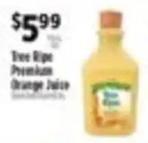 Pioneer Supermarkets Tree Ripe Premium Orange Juice offer